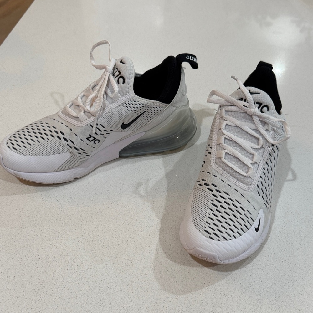 Nike Air Max 270 White and Black Sneakers